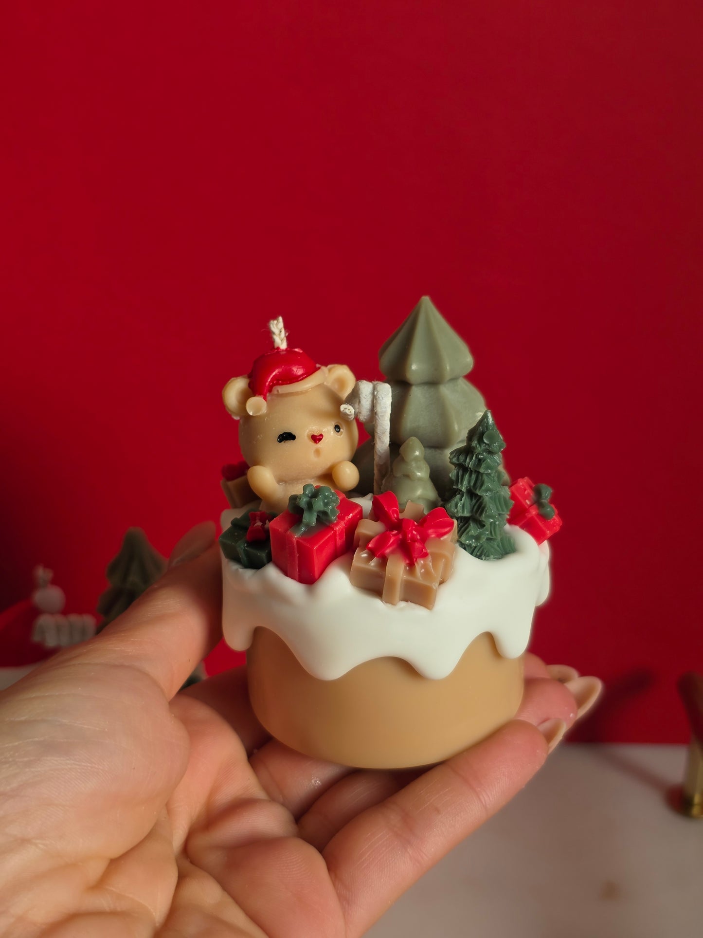 Dripcake candle oh dear santa