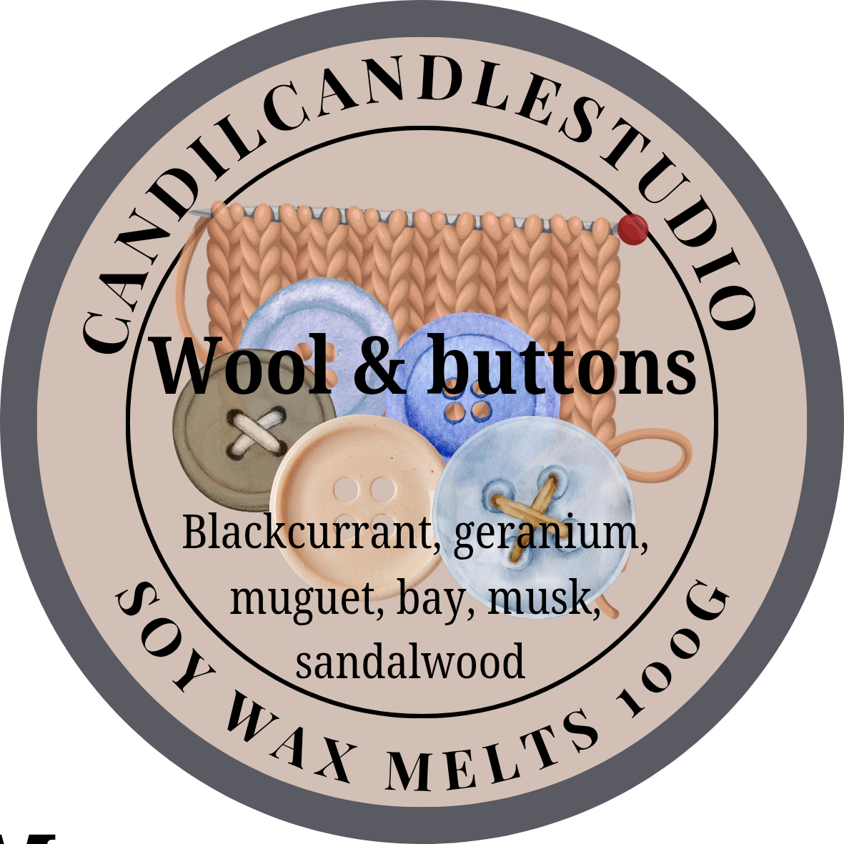 Wool & buttons wax melts