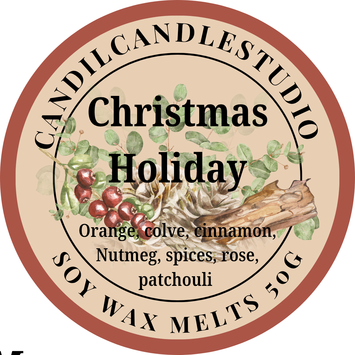 Christmas holiday wax melts