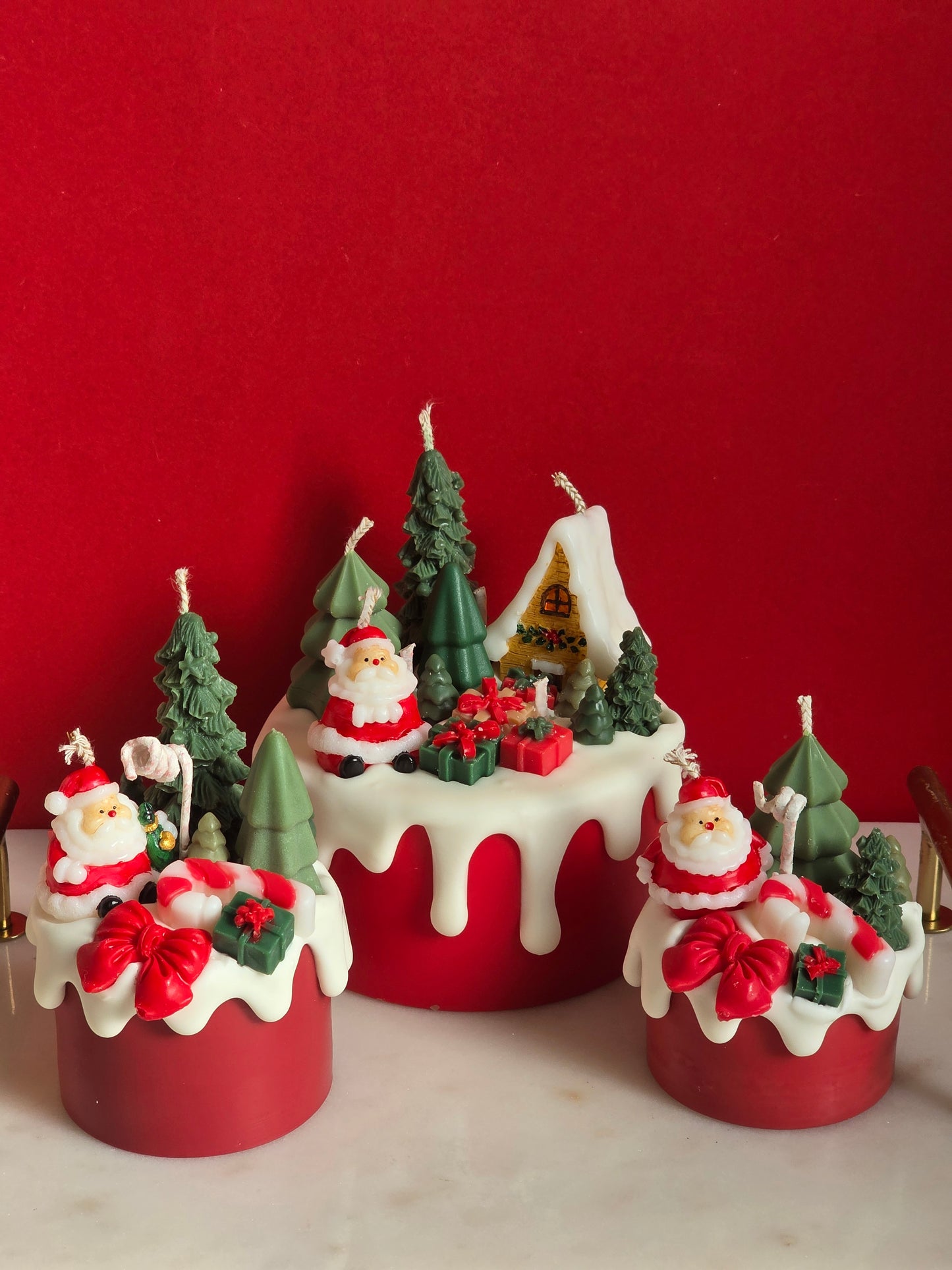 Dripcake candle santa claus