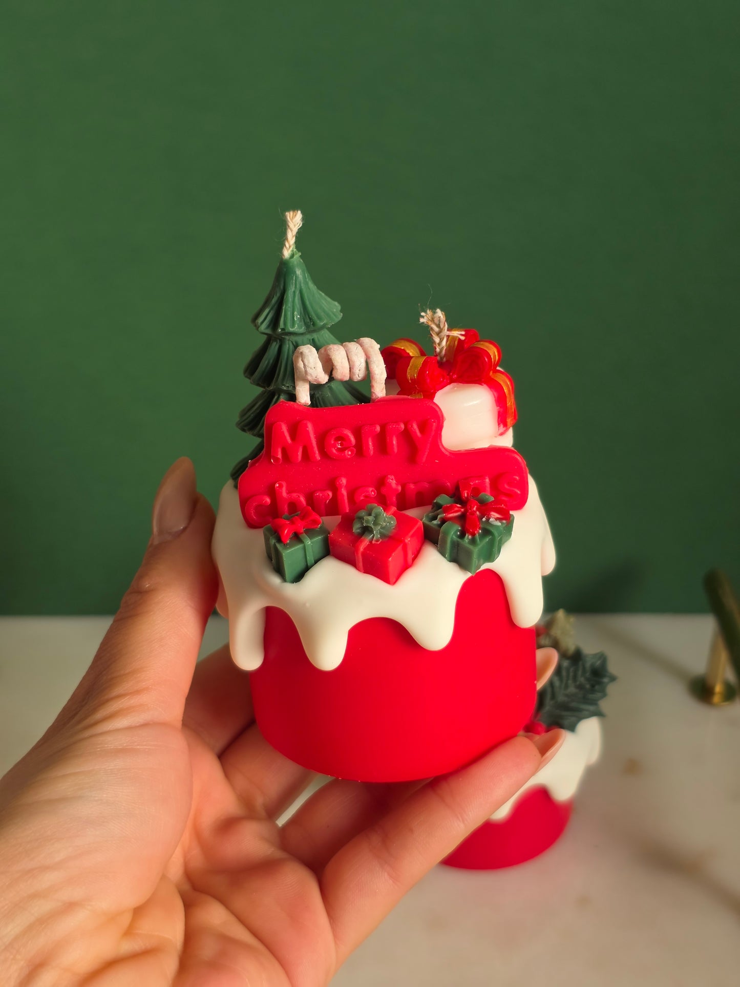 Dripcake candle Merry Christmas