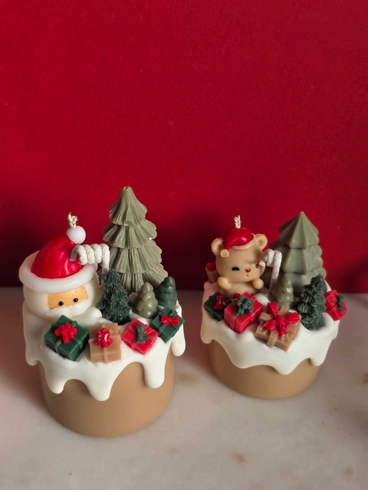 Dripcake candle oh dear santa