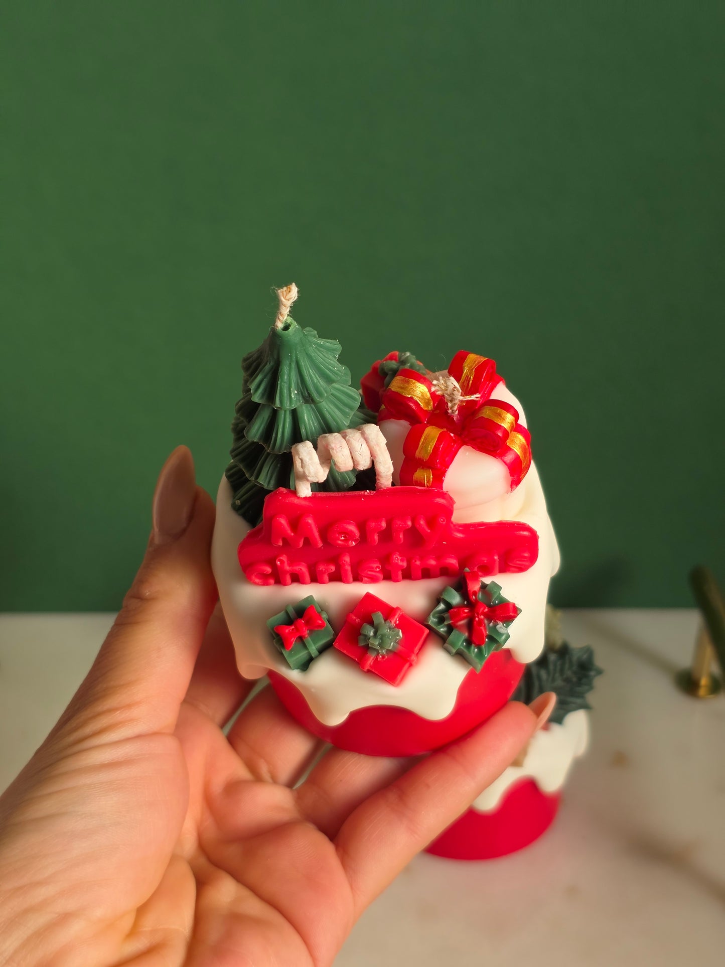 Dripcake candle Merry Christmas