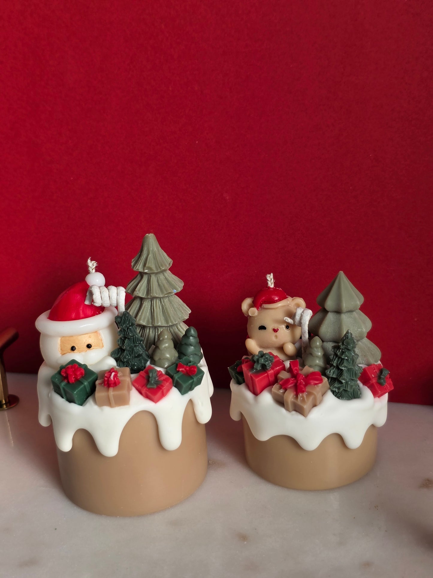 Dripcake candle oh dear santa