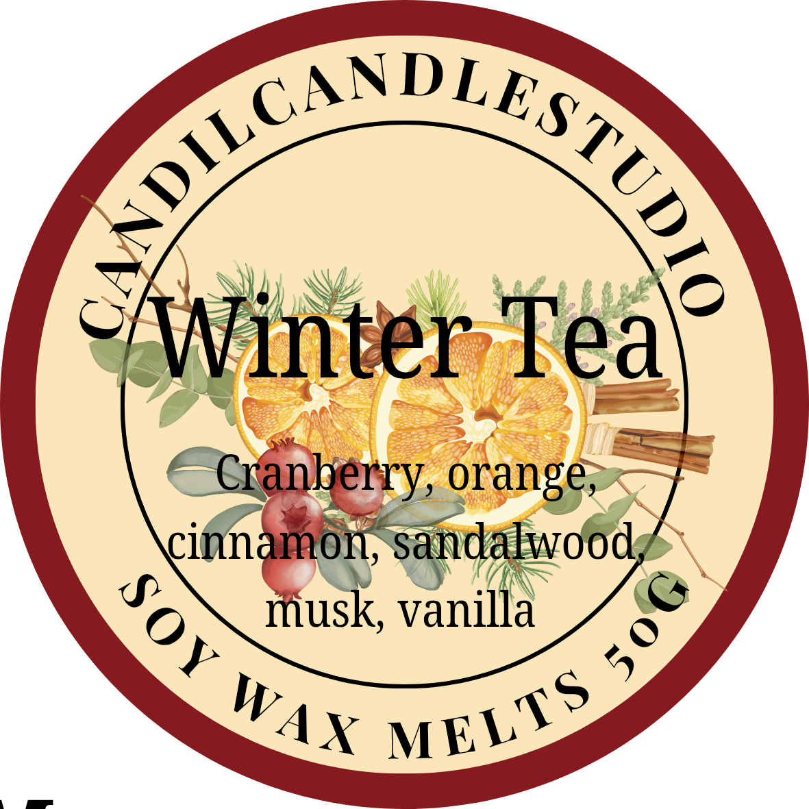 Winter tea wax melts